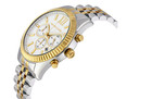 Michael Kors Lexington Two Tone  White Dial 44mm Women s Watch Mk8344