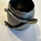 Antique Wishbone Pewter Or Silverplate Napkin Ring Best Wishes