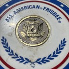 Vintage Wham-o All American Frisbee Red White Blue Raised Letter 10 Mold 1970