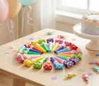 25 Pack Polka Dot Noise Makers  Party Blowers  Assorted Color Party Horns    