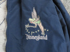Disneyland Tinker Bell Jacket Womens Small Blue Lined Hooded Windbreaker Vtg 90s