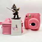 Fujifilm Instax Mini 9 Instant Camera Pink W  Case   Film Loaded   New Batteries