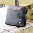 Men Pu Leather Wallet Bifold Id Card Holder Front Pocket Coin Purse Xmas Gift