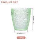 7oz Acrylic Drinking Glasses  4pcs Plastic Reusable Tumblers  Emerald