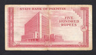 Pakistan  500 Rupees 1964  P-19b    Ovp karachi   Vg 