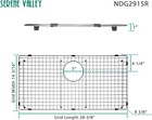 Serene Valley Sink Bottom Grid Protector 28-3 8  X 14-3 16  Rear Drain Ndg2915r