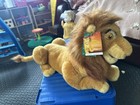 Disney Lion King Adult Simba Mufasa Large Plush Stuffed Animal Hand Puppet Euc