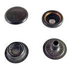 Line 24 Black Plated Brass Snaps 10 Pack 1263-17 For Leather