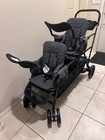 Joovy Big Caboose Triple Stroller With Rear Bench And Standing Platform See Dtls