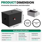 30lb 11 32gpm Commercial Grease Trap For Sink w  Mesh Filter oil Water Separator