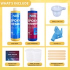 Jhkl 64oz Crystal Clear Epoxy Resin Kit - No Bubble  Non-yellowing  High Gloss