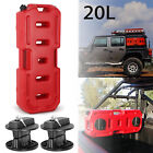 20l 5gallon Oil Can Gas Spare Container Pot Jerry Can Fuel Tank W  Bracket Locks