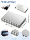 Rfid Blocking Card Holder Men Slim Metal Stainless Steel Wallet Credit Card Case