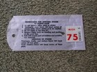            1975  Michigan License Plate  Registration Year Sticker  Original Tab