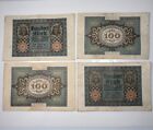 One 1920 German 100 Mark Banknote Guaranteed Authentic   very Fine Condition  