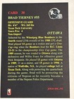 1991 Jogo Inc Canadian Football League  38 Brad Tierney Ottawa Rough Riders