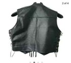 True Grit Black Armored Motorcycle Vest Men s Chain Concho Motorcycle Biker