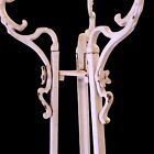 Antique Victorian Iron Plant Holder Tall Stand White Distressed 42 