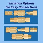 Air Hose Fittings 6 Pcs  1 4 Npt Female Industrial Quick Connect Couplers  Fe   