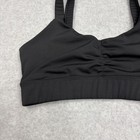 Five The Label Sports Bra Womens Small Black Ruched Front Stretch Dancewear Gym