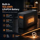 Powmr 1500va 800w Lifepo4 Battery Backup Ups Pure Sine Wave Ups Surge Protector