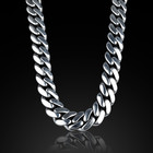 Men s 925 Sterling Silver Cuban Link Chain Necklace 16mm Heavy Solid Chain
