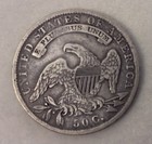 1836 Capped Bust Half Dollar 50c Silver Business Strike Philadelphia
