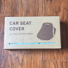 Blissful Diary Baby Car Seat Cover Mesh Window  Muslin Cotton  Roman Green