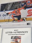 Connor Mcdavid Edmonton Oilers Autographed 9x11 W beckett Loa
