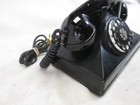 Vintage Canadian western Electric No  1 Black Rotary Dial Desk Telephone  works 