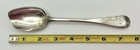 18th C  American Coin Silver Assymetrical Serving Spoon Signed    austin   