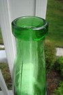 Antique 1890 s Emerald Green 11-1 4  Condiment - Pickle Bottle- Applied Lip