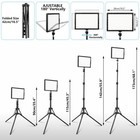 Led Photo Video Light 2-pack  Bi-color 2800-6500k Dimmable Usb Led Continuous   