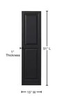1 Pair Ply Gem Black Shutters 15 X 51 Raised Panel
