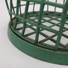 Vtg Large Round Flower Frog Metal Cage Floral Arrangement Dazey 7  Nice