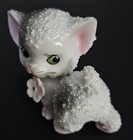 Sugar Glazed Kitten With Green Eyes Hand Painted Made In Japan 2 25  Tall