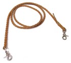 Braided Leather Roping Reins 4 Plait Medium Oil Mexico Made New Free Ship