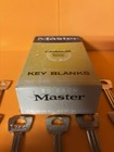 Vintage Master Locksmith Key Blanks Lot W  Original Box      500-kd 32-uncut Keys