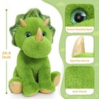 Muiteiur 24 4 Inch Dinosaur Stuffed Animal  Inch  Green Triceratops 