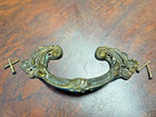 Antique Salvage 5  French Drawer Pull Handle W  Screws Not Reproduction Buy Each
