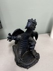 Medieval Blue Dragon Statue