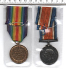 1914 18 World War One R a  Medal Pair With Ribbons  726 