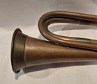 Vintage Estate Copper   Brass Military Bugle Euc Free Ship