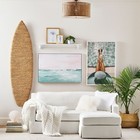 Clamshell Table Lamp 9  Porcelain White Seashell Design With Dimensional Ridges