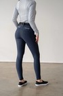 Free Ride Equestrian Lux Zip Breeches   Navy Performance Riding Tights Medium