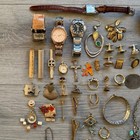 Vintage Mixed Collectibles   Jewelry Junk Drawer  Lot   More As Is Read Descript