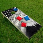 We The People Us American Flag Cornhole Board Wraps And Decals Vinyl Sticker