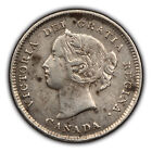 1885 5c Canada Silver Five Cents Large 5 - Vf xf Dets - Km 2 - Sku-f3632