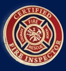 Certified Fire Inspector Retractable Reel Badge With Alligator Clip