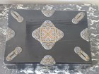 Antique 19th Century French Ebonised Napoleon Iii - Brass   Enamel Decoration